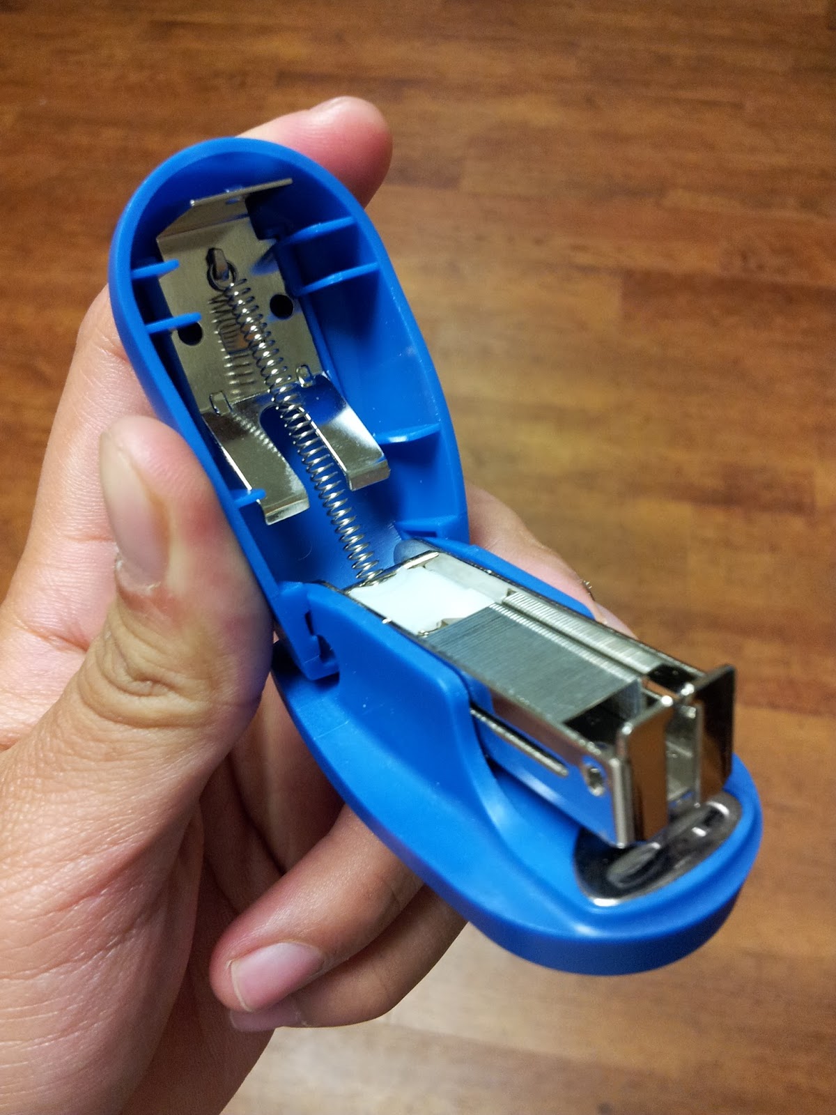 Where does the spring best sale go in a stapler